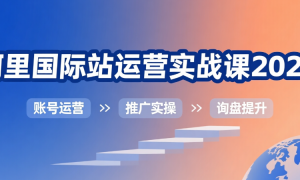 阿里国际站运营实战课2026：账号运营+推广实操+询盘提升