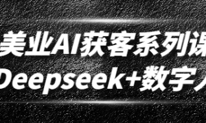 美业AI获客系列课：Deepseek+数字人