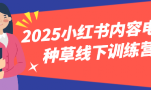 2025小红书内容电商种草线下训练营