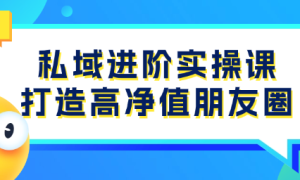 私域进阶实操课 打造高净值朋友圈