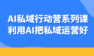 AI私域行动营系列课：利用AI把私域运营好