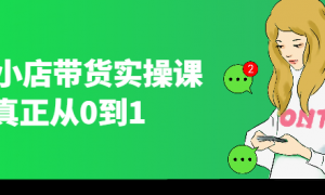 微信小店带货实操课，真正从0到1