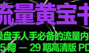 流量黄宝书 操盘手人手必备的流量内参 25期-29期高清版PDF