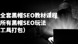李冰全套黑帽SEO教材课程 讲透所有黑帽SEO玩法（工具打包）