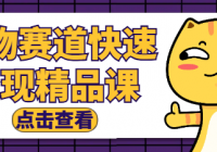 宠物赛道快速变现精品课