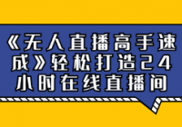 《无人直播高手速成》轻松打造24小时在线直播间