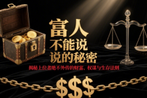 富人不能说的秘密：揭秘上位者绝不外传的财富、权谋与生存法则