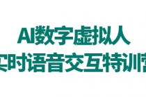 AI数字虚拟人-实时语音交互特训营（第二期）