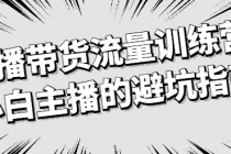 直播带货流量训练营 小白主播的避坑指南