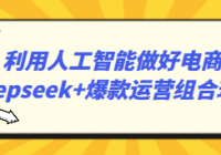 利用人工智能做好电商：deepseek+爆款运营组合玩法