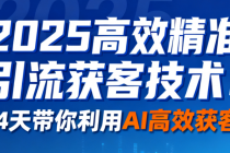 2025高效精准引流获客技术：14天带你利用AI高效获客