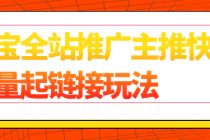 淘宝全站推广主推快速抢量起链接玩法