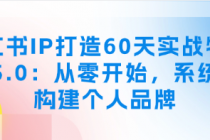 小红书IP打造60天实战特训营5.0：从零开始，系统化构建个...