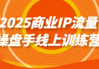 2025商业IP流量操盘手线上训练营