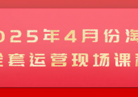 2025年4月份淘宝全套运营现场课程