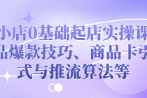 抖音小店0基础起店实操课，打造单品爆款技巧、商品卡引...