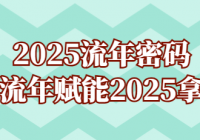 2025流年密码，读懂流年赋能2025拿成果