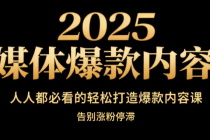 2025自媒体爆款内容课 人人都必看的轻松打造爆款内容课、告别涨粉停滞