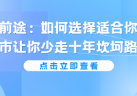 《远大前途： 如何选择适合你的城市，让自己少走十年坎...