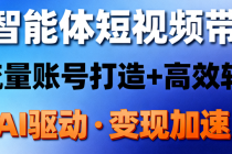 AI 智能体短视频带货：高流量账号打造 + 高效转化