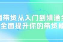 直播带货从入门到精通全流程 全面提升你的带货能力