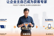让企业主自己成为获客专家：内容生产-流量获取-私域转化全链路标准化