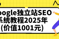 Google独立站SEO系统教程2025年(价值1001元)