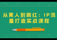 从素人到网红：IP流量打造实战课程